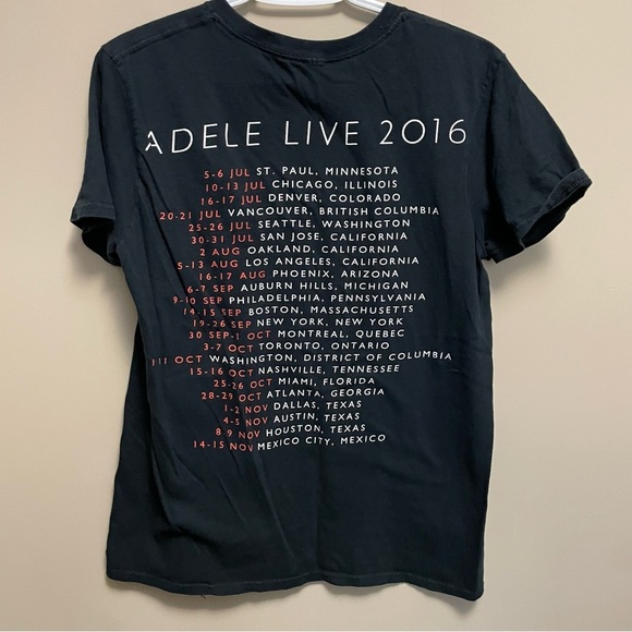 Adele 2016 North AmericanTour T-shirt Women’s Medium - Picture 2 of 5